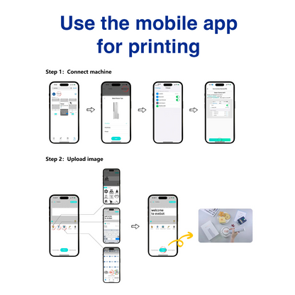 Demonstration of a mobile application for mini printer pen printing