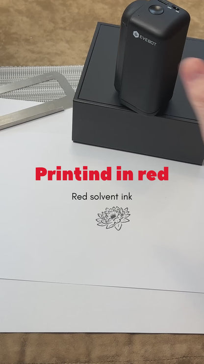 using printind with red ink