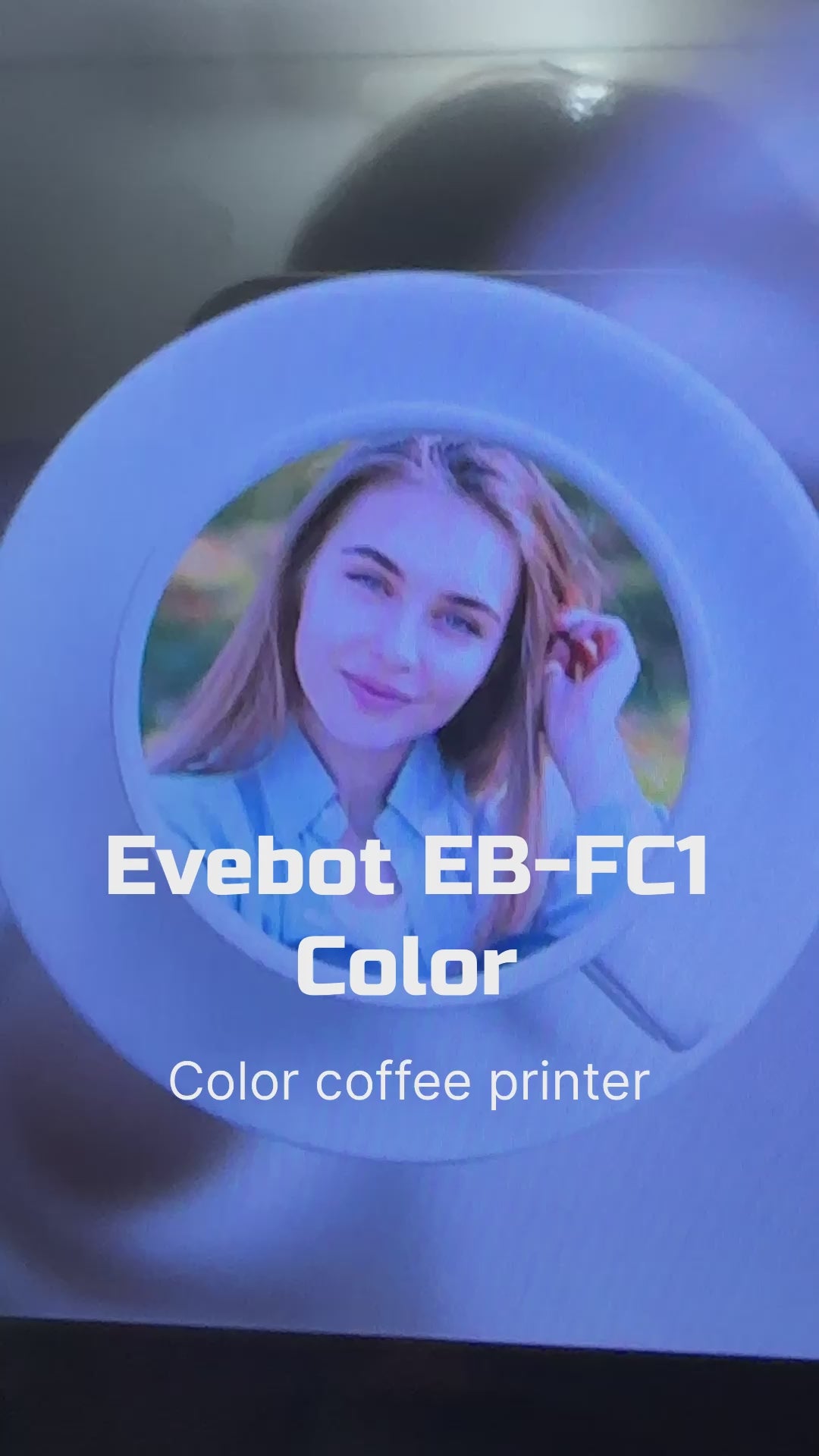 photo of a girl in color Evebot EB-FC1 color