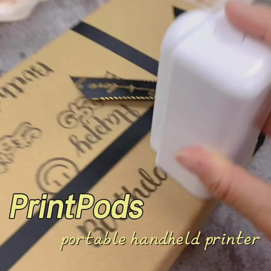 using printpods on boxes, glasses and bags