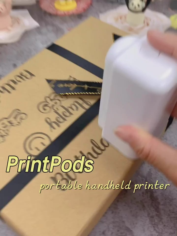 using printpods on boxes, glasses and bags